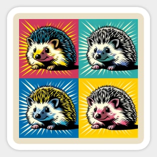 Pop Hedgehog Art - Cute Hedgehogs Sticker